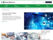 Tablet Screenshot of india-briefing.com